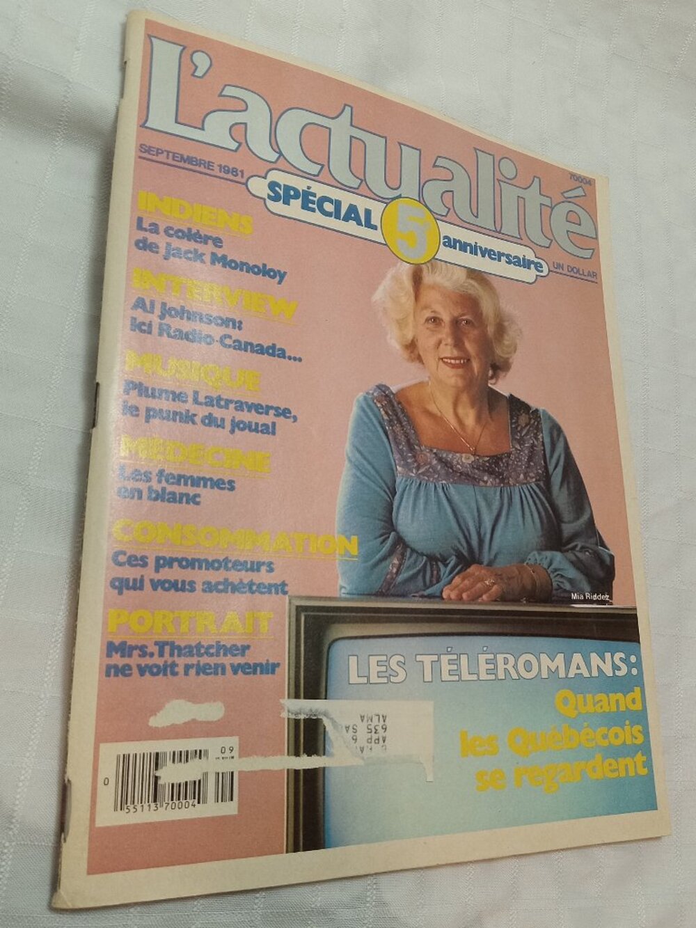 L'actualité, spécial 5e anniversaire, in French, en français, vintage